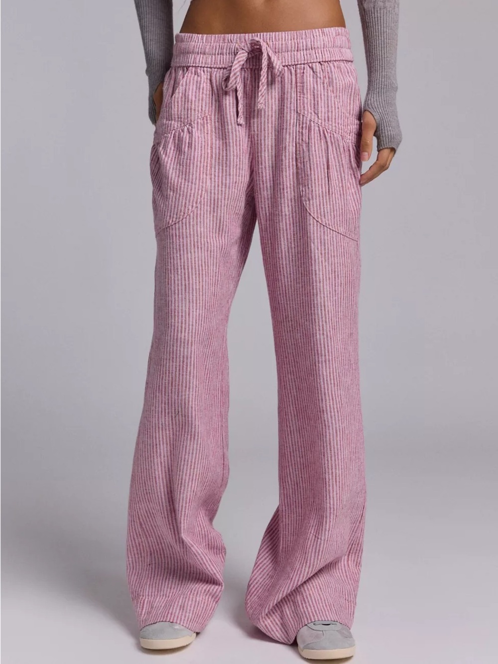 NWOT Urban Outfitters Kimchi Blue Simone Linen-Blend Flare Pant Size XL